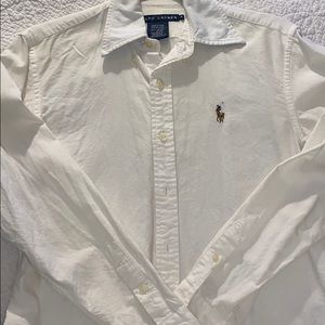 White Ralph Lauren Button Up, Classic Fit